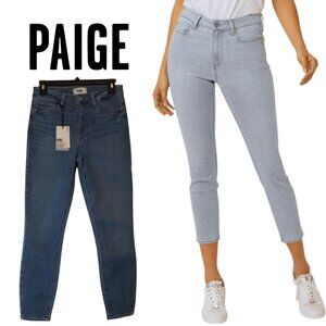 NWT, Paige, Hoxton Crop, Skinny Cropped Jeans, Marissa, Blue, Medium‎ Wash